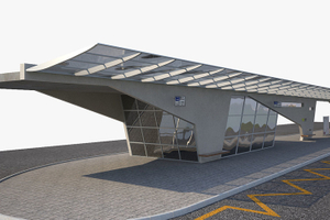 Solución de diseño de estructura de acero para estación de autobuses