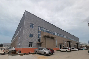 Estructura de acero industrial prefabricada para una fábrica
