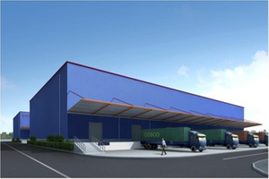 Estructura de acero ligero prefabricado para almacén